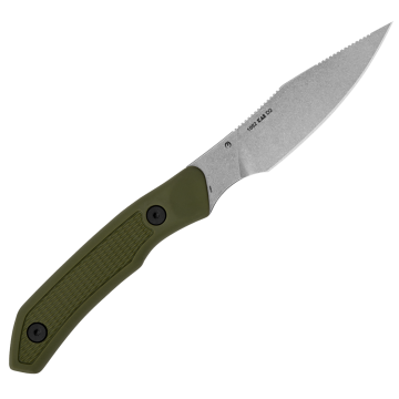 Kershaw - Deschutes Caper Fixed Blade Clip Point Olive 3.3" Knife