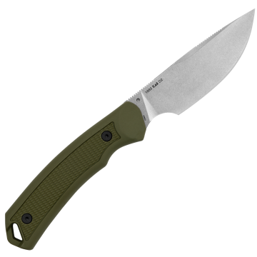 Kershaw - Deschutes Caper Fixed Blade Drop Point 3.9" Olive Knive