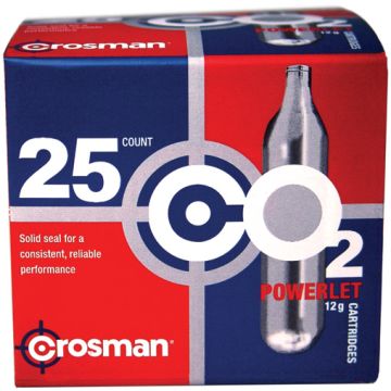 Crosman - CO2 Powerlet Cartridges (25 Count)