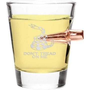 Lucky Shot - .308 Bullet Shot Glass Don't Tread on Me