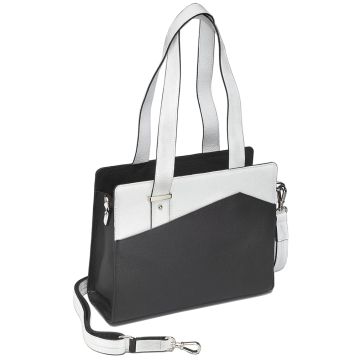 Gun Tote'n Mamas - Shoulder Tote Black with White Trim