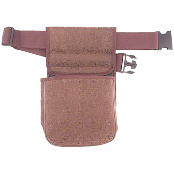 AAE - Distressed Synthetic Brown Leather Shell Pouch