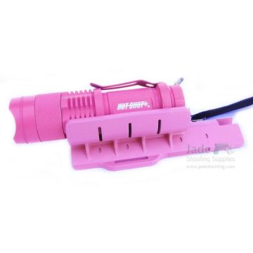 Hot Shot - BeamLOKR Rifle Mount and 130 Lumen Flashlight (Pink)