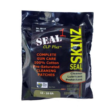 Seal 1 - Skinz Pre-saturated Cleaning Patches 12ga-16ga 25ct