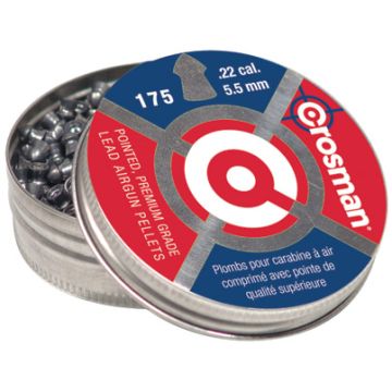 Crosman - Pointed 14.3gr .22 Caliber Premier Pellets (175 Count)