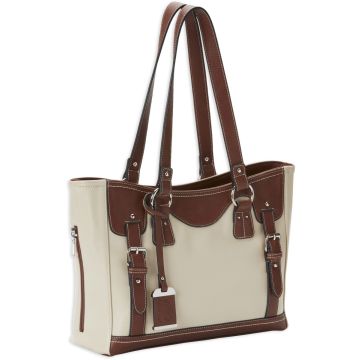 Bulldog - Medium Tote Purse Sand/Stone