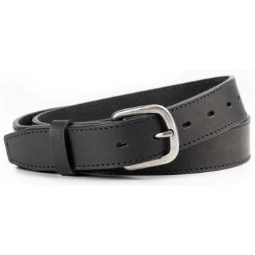 Boston Leather - Leather Belt 1.25" Black 40"