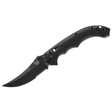 Benchmade - Mini Bedlam 3.48” Black Scimitar Blade Knife