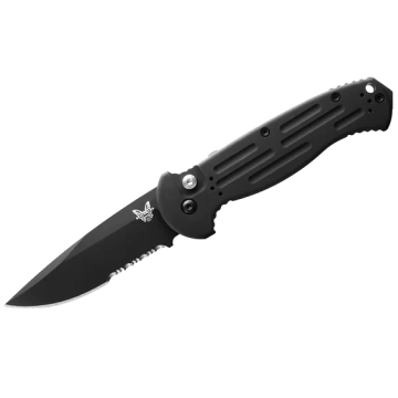 Benchmade - AFO II Auto, 3.59” Drop-point Black Aluminum Knife