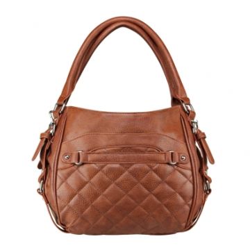 VISM - Quilted Hobo Bag Medium Brown