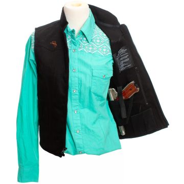 Wyoming Traders - Calamity Concealed Cary Vest Black M
