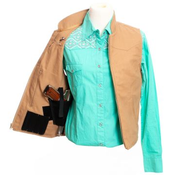 Wyoming Traders - Calamity Concealed Cary Vest Tan L