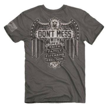 Buck Wear -  Don't Mess T-Shirt Charcoal 