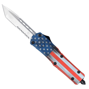 Cobratec - OTF Medium FS-3 American Flag Tanto Serrated Knife