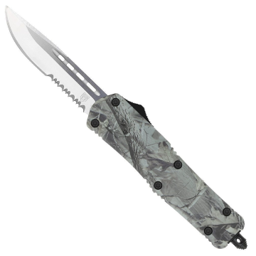 Cobratec - OTF Medium FS-3 Woodland Drop Serrated Knife