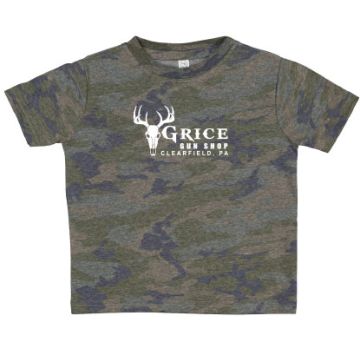Grice Gun Shop -  Grice Logo Toddler T-Shirt Storm Camo 3T