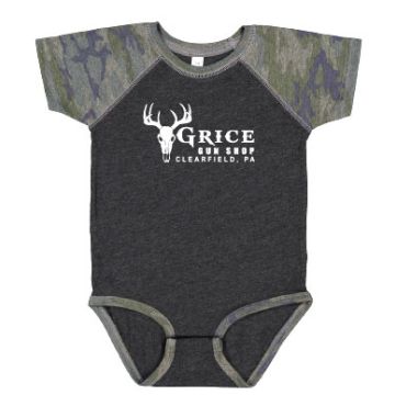 Grice Gun Shop - Grice Logo Infant Body Suit Storm Camo