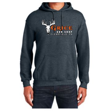 Grice Gun Shop - Grice Logo Hoodie Dark Heather 2X