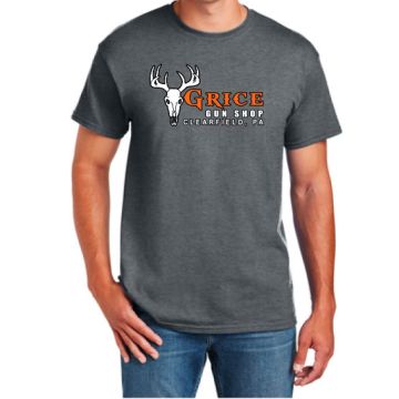 Grice Gun Shop - Grice Logo T-Shirt Dark Heather M