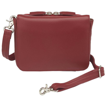 Gun Tote'n Mamas - Pebble Grain Red Crossbody Organizer