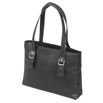 Gun Tote'n Mamas - Shoulder Handbag Black Leather with Gun Pocket