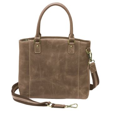 Gun Tote'n Mamas - Town Tote Bag in Distressed Vintage Buffalo Leather 