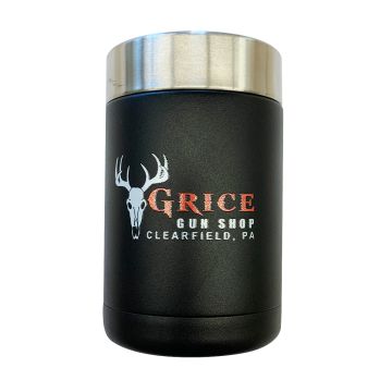 Grice Gun Shop - RTIC 12oz Stainless Steel Can Koozie - Black