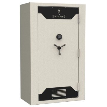 Browning - Hunter 49 Gun Tall Textured Putty with Black Chrome E-Lock Safe