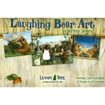Laughing Bear Furry Friends Greeting Cards 20Pk