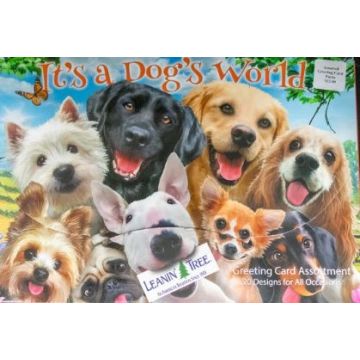 ITS DOGS WORLD  20 PK CARDS
