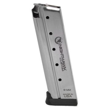 Nighthawk - 9mm Gov Metalform with Base Pad 10rd Magazine