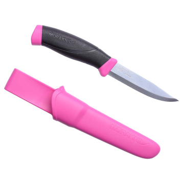 Mora - Companion Knife 3-7/8" Stainless Blade Magenta w/Sheath