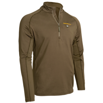 Muddy - Nucleus Heated Quarter Zip Base Layer Brown Clay XL