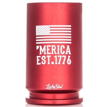Lucky Shot - 30mm A-10 Shot Glass Red 'Merica