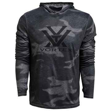 Vortex - Sun Slayer Long Sleeve Hoodie Black Camo L