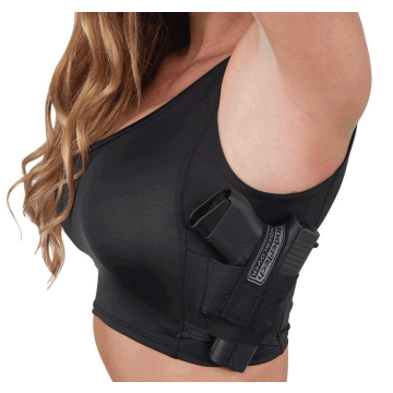Undertech - Women's Conceal Carry Midriff Tank Black L