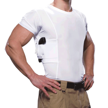 Undertech - Men's Conceal Carry Crew Neck T-Shirt White M