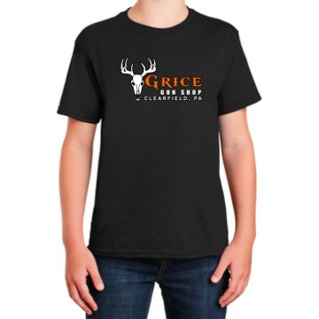 Grice Gun Shop - Grice Logo Youth T-Shirt Black