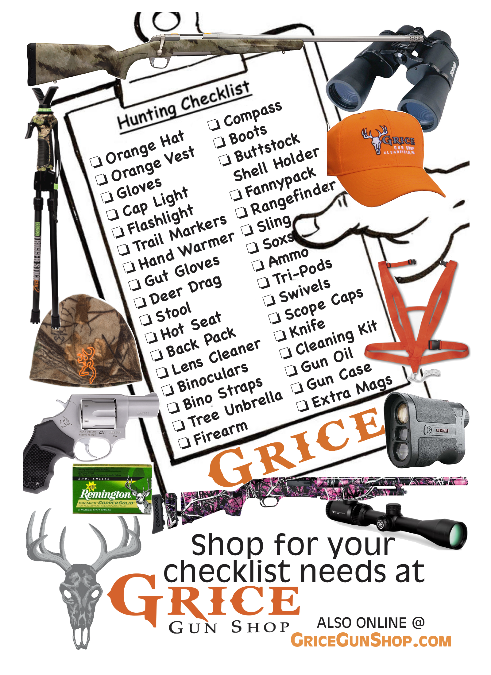 Check Out the Grice's Hunter's Checklist