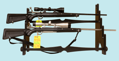 Check Out These Rugers With Rare "Boat Paddle" Zytel Stocks 